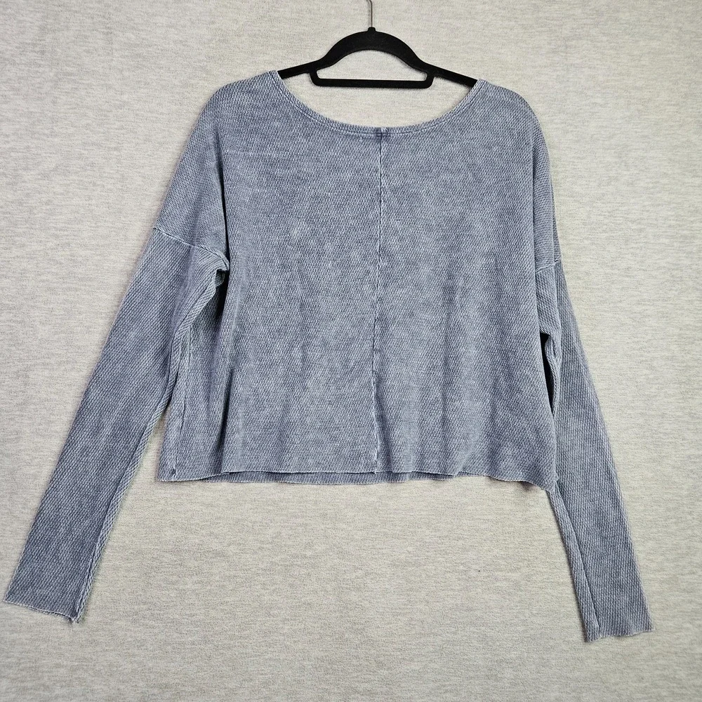 Daydreamer LA Women's Size M/L American Eagle Crop Round Neck Thermal Top